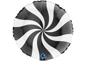 Candy Swirl White/Black - G18"/45cm