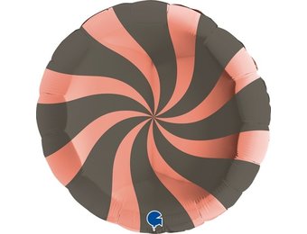 Candy Swirl Rose Gold/Platinum Grey - 18 inch - Grabo