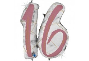 Marble Rose Gold - Number 16 - 36 inch - Grabo