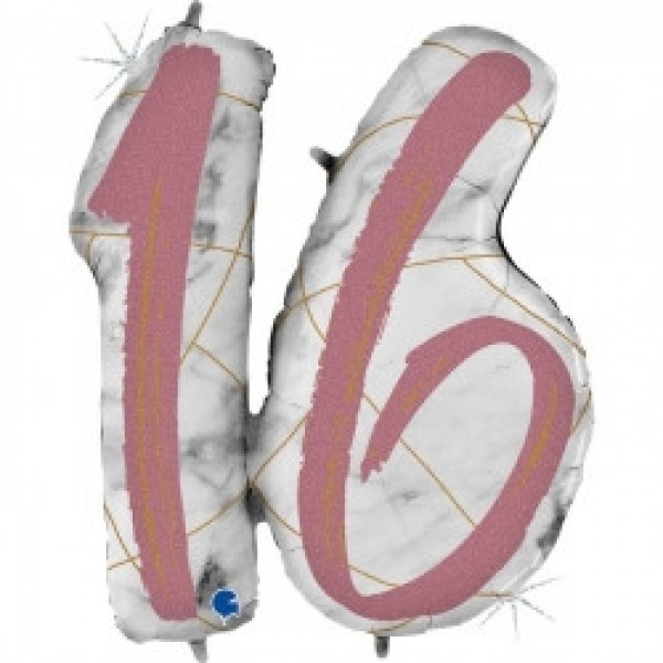 Marble Rose Gold - Number 16 - 36 inch - Grabo