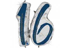 Marble Blue - Number 16 - 36 inch - Grabo