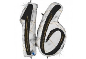 Marble Black - Number 16 - 36 inch - Grabo