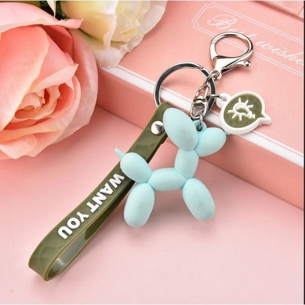 Keyring Balloondog /Sleutelhanger Ballonhondje - GREEN