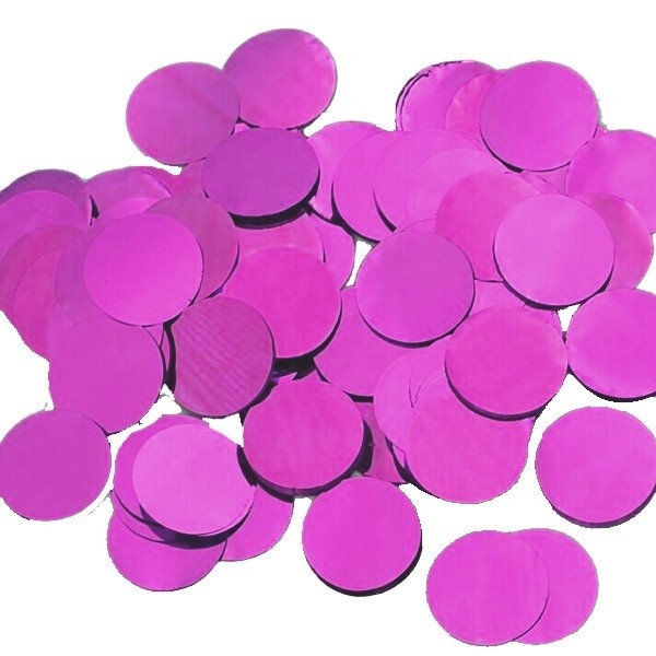 Confetti 15mm - Metallic Fuchsia - 100gr