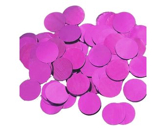 Confetti 25mm - Metallic Fuchsia - 100 gram