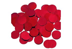 Confetti 25mm - Metallic Red - 100 gram