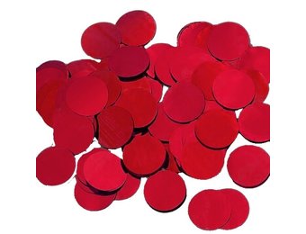 Confetti 25mm - Metallic Red - 100 gram