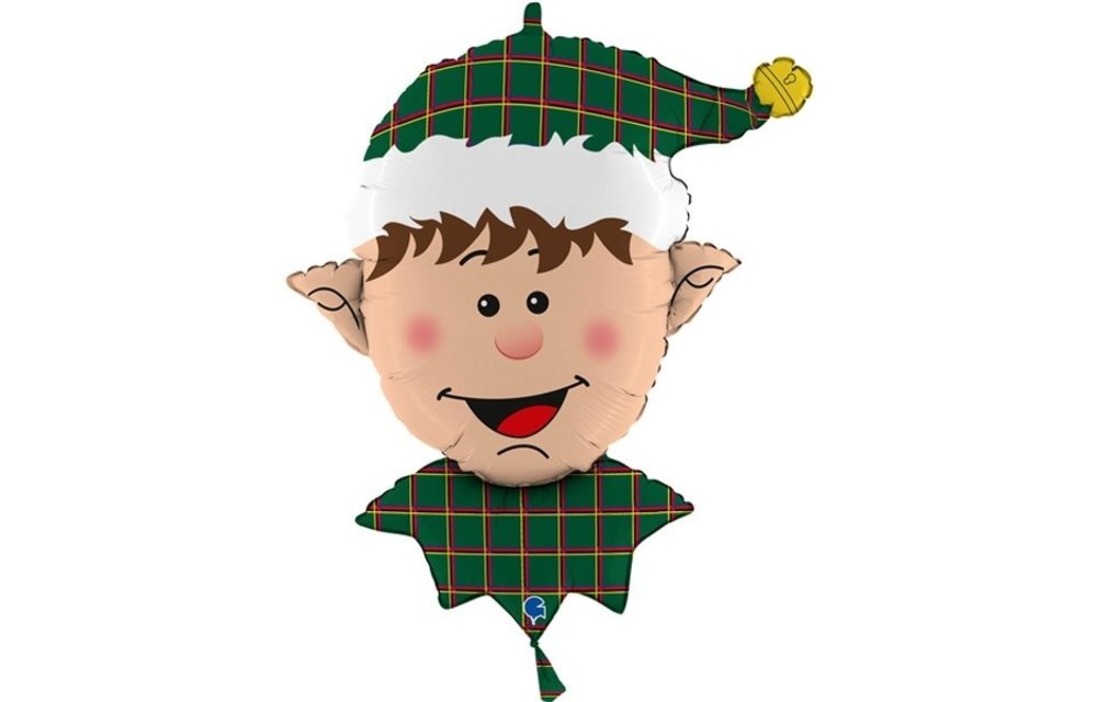 Tartan Elf Head - 32 inch - Grabo