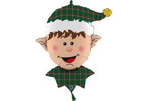 Tartan Elf Head - 32 inch - Grabo
