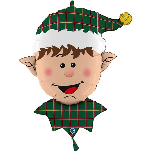 Tartan Elf Head - 32 inch - Grabo