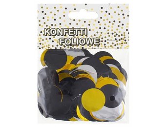 Confetti - Foil - Goud/Silver/Black mix 2,5cm - 18gr