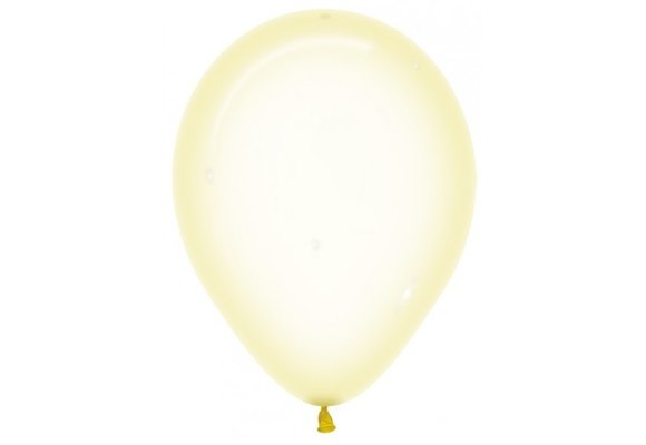 Sempertex 12 inch  - Crystal Pastel Yellow 321 - 50 Stuks
