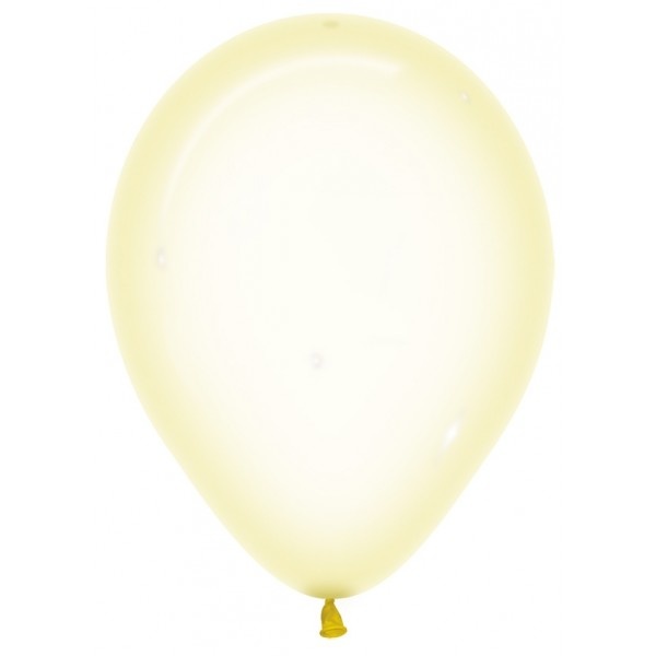 Sempertex 12 inch  - Crystal Pastel Yellow 321 - 50 Stuks