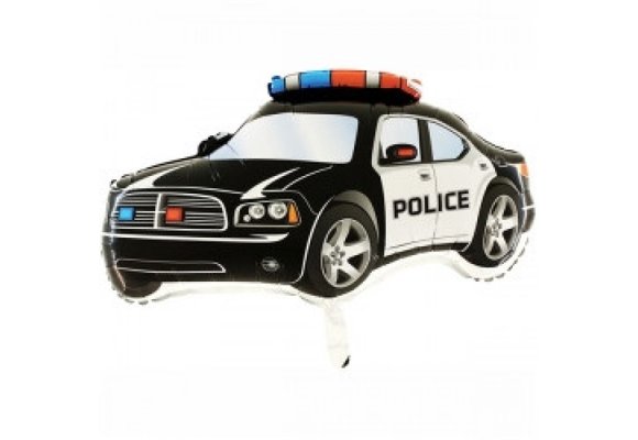 Police Car Black - 45cm x 70cm - Grabo