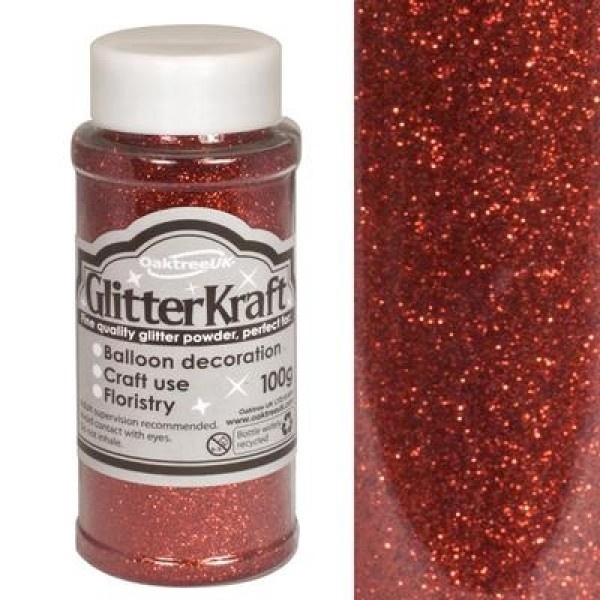 Glitter - Red - 100gr