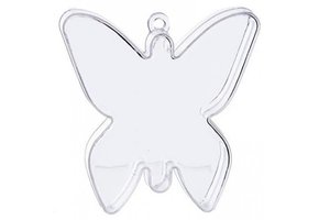 Gewicht - Butterfly - Transparant 6 stuks