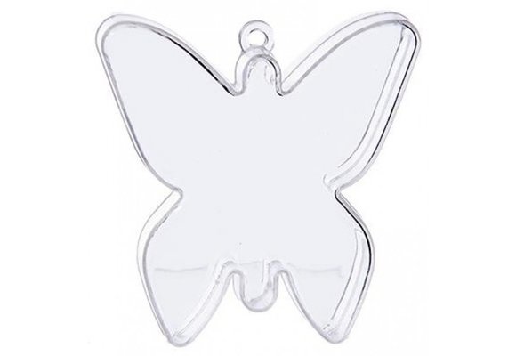 SALE > Gewicht - Butterfly - Transparant 6 stuks