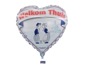 Welkom Thuis Delftsblauw - 18"/45cm