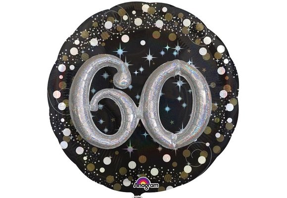 Sparkling Birthday 60 - MULTI Balloon