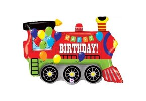 Happy Birthday Trein - B37"/94cm