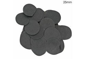 SALE > Confetti 25mm - Black - 100gr Vlamwerend