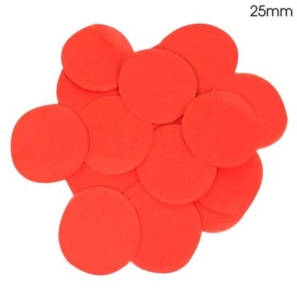 Confetti 25mm - Red - 100gr Vlamwerend