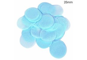 Confetti 25mm - Pale Blue - 100gr Vlamwerend