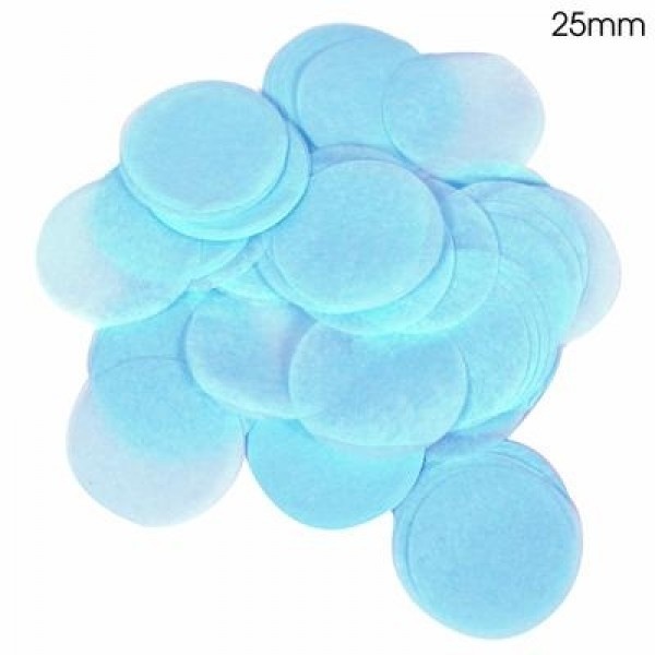 Confetti 25mm - Pale Blue - 100gr Vlamwerend