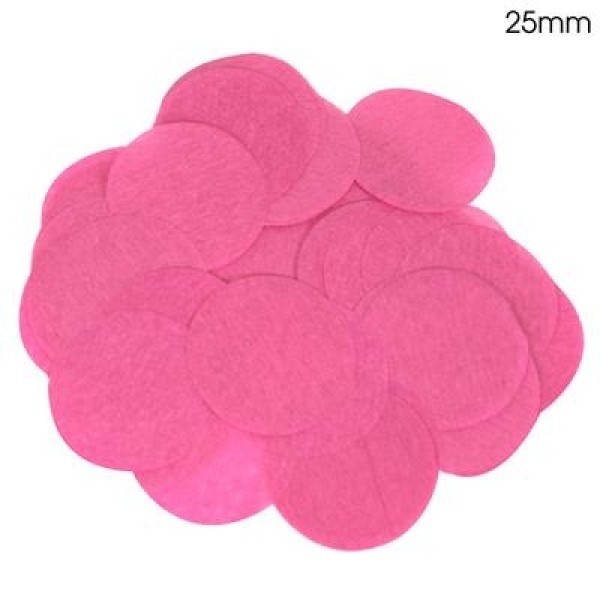 Confetti 25mm - Fuchsia - 100gr Vlamwerend