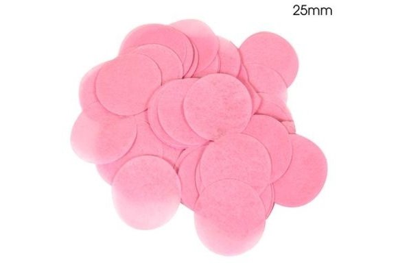 Confetti 25mm - Pink - 100gr Vlamwerend