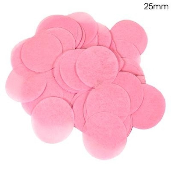 Confetti 25mm - Pink - 100gr Vlamwerend