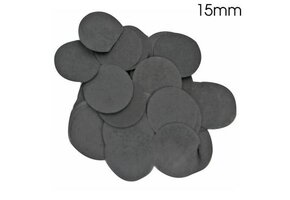 Confetti 15mm - Black - 14gr Vlamwerend