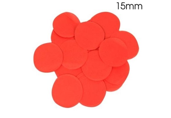 Confetti 15mm - Red - 14gr Vlamwerend