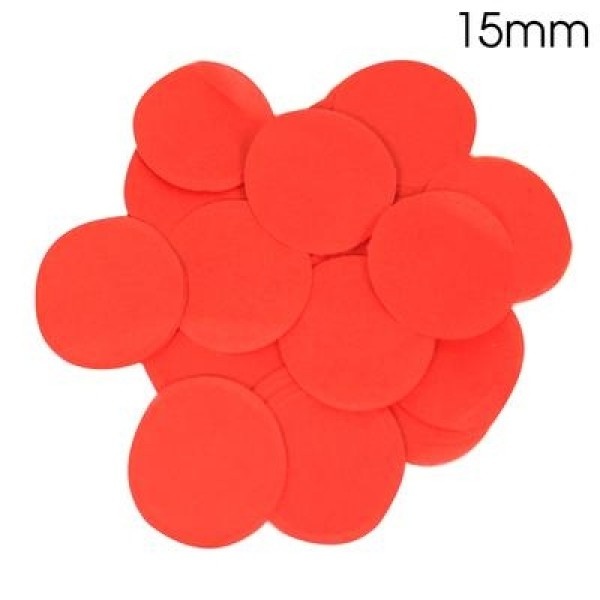 Confetti 15mm - Red - 14gr Vlamwerend