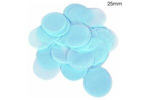 Confetti 15mm - Pale Blue - 14gr Vlamwerend