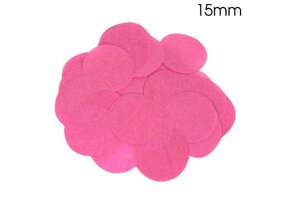Confetti 15mm - Fuchsia - 14gr Vlamwerend