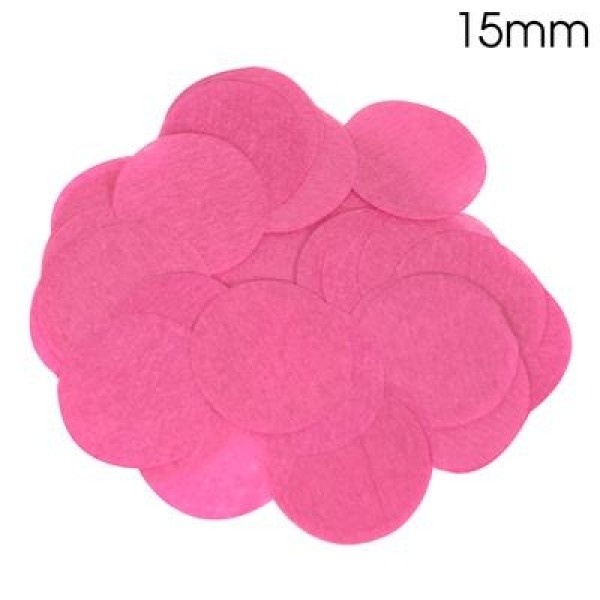 Confetti 15mm - Fuchsia - 14gr Vlamwerend