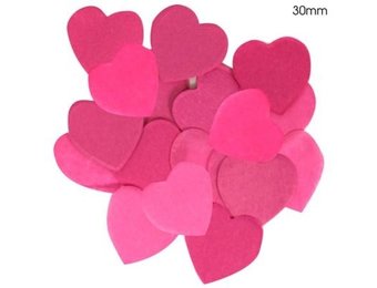 Confetti 30mm - HART Fuchsia - 100gr vlamwerend