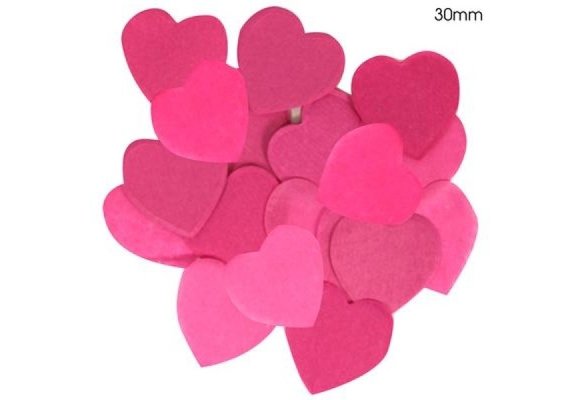 SALE > Confetti 30mm - HART Fuchsia - 100gr vlamwerend