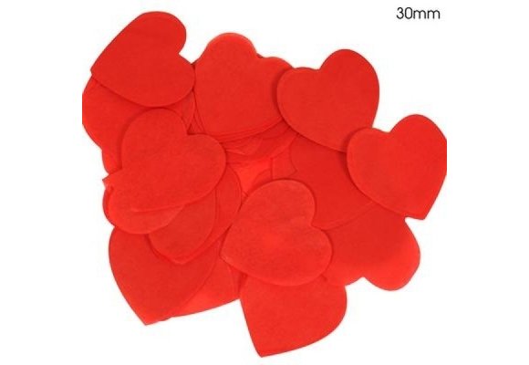 Confetti 30mm - HART Red - 100gr vlamwerend