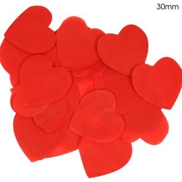 Confetti 30mm - HART Red - 100gr vlamwerend