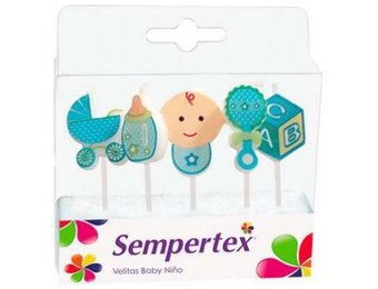 Candles - Baby Boy - Blue