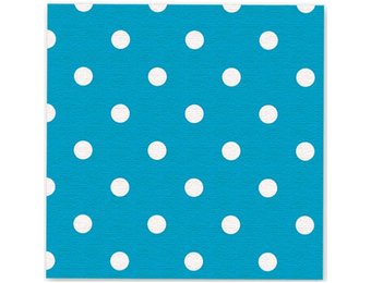 Napkin - Polka Dots - Caribbean Blue 038 - 16stks