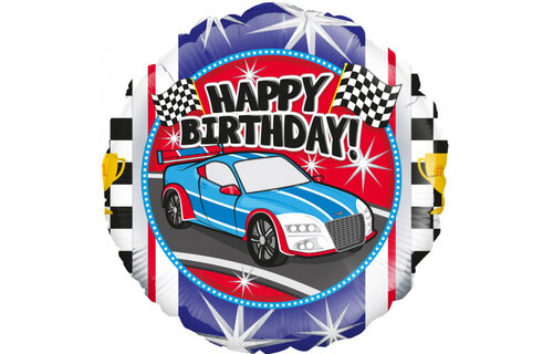 Happy Birthday Sports Car - O45cm