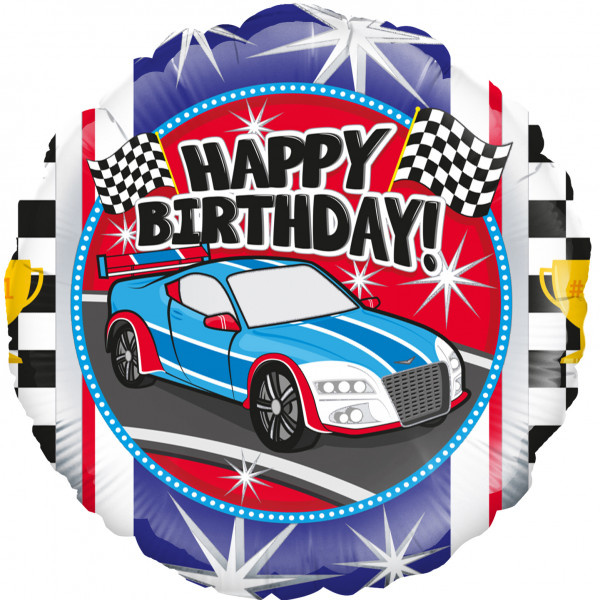 Happy Birthday Sports Car - O45cm