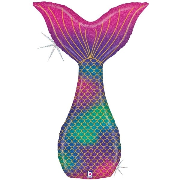 Mermaid Tail Glitter Holographic - B46"/116cm