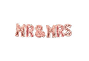 SALE > Letter Rose Gold - Mr & Mrs - 34 inch - Kaleidoscope