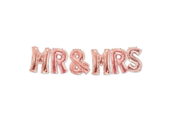 SALE > Letter Rose Gold - K34"/86cm - Mr & Mrs