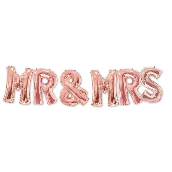 SALE > Letter Rose Gold - Mr & Mrs - 34 inch - Kaleidoscope