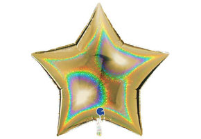 Star - Glittering - Gold - 36 inch - Grabo